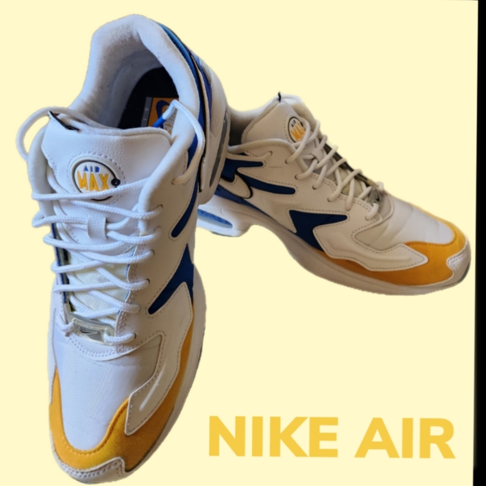 NIKE AIR MAX 2 LIGHT ROYAL  ORANGE BV0987-102 MENS SIZE 8